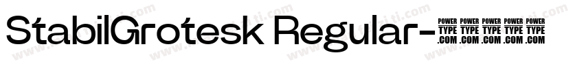 StabilGrotesk Regular字体转换